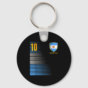 Argentina Soccer Fans Jersey Argentinian Flag Foot Key Ring