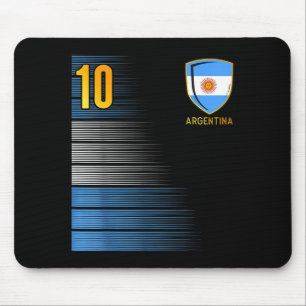Argentina Soccer Fans Jersey Argentinian Flag Foot Mouse Pad