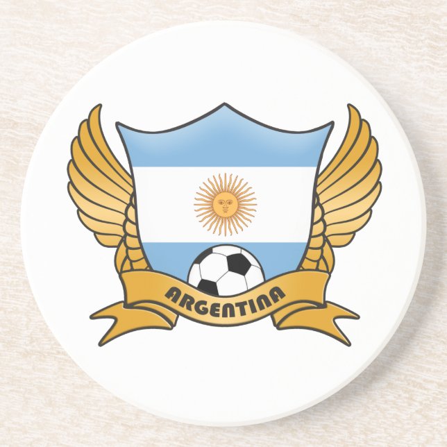 Argentina Soccer Futball Coasters (Front)