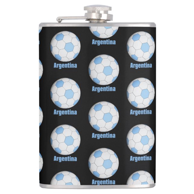 Argentina soccer  hip flask (Front)
