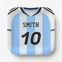 Argentina Soccer Jersey Custom Name Number Plate
