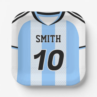 Argentina Soccer Jersey Custom Name Number Plate