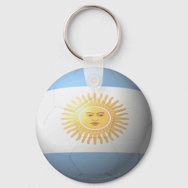 Argentina Soccer Key Ring (Front)