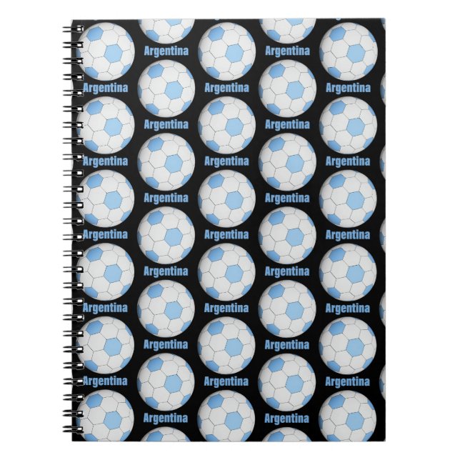 Argentina soccer  notebook (Front)