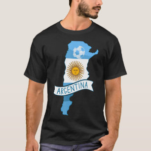 Argentina Soccer Team Argentinajersey 2022 Flag Vi T-Shirt