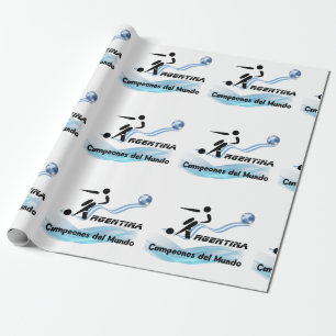 Argentina Soccer Wrapping Paper