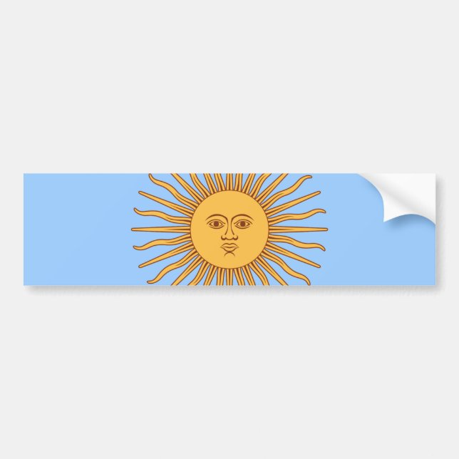 Argentina Sol de Mayo Bumper Sticker (Front)