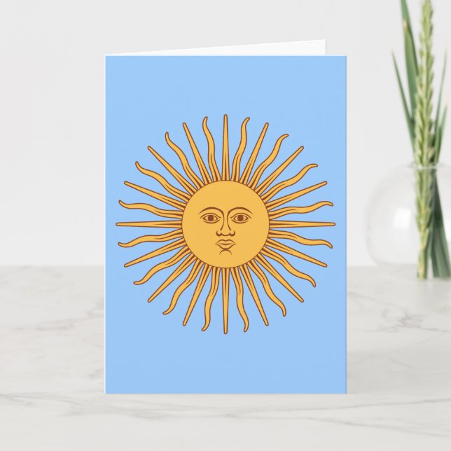 Argentina Sol de Mayo Card (Front)
