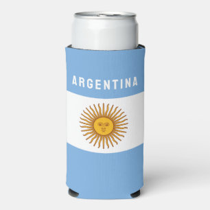 Argentina South America Flag Buenos Aires Seltzer Can Cooler
