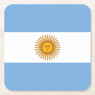 Argentina Square Paper Coaster