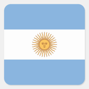 argentina square sticker