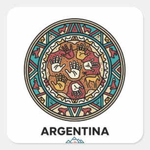 ARGENTINA SQUARE STICKER