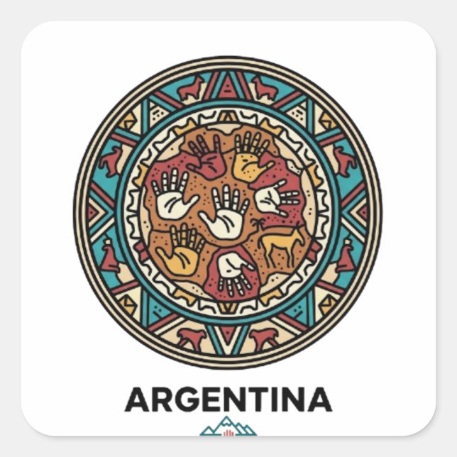 ARGENTINA SQUARE STICKER (Front)