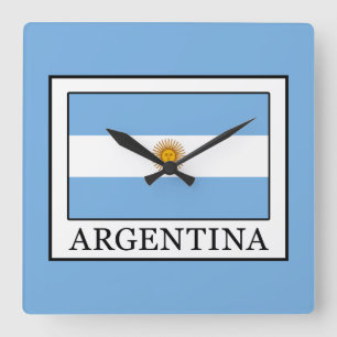 Argentina Square Wall Clock