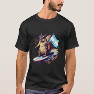 Argentina Squirrel Surfing Argentinian Roots Argen T-Shirt