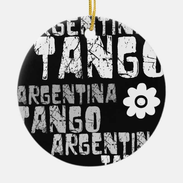 Argentina Tango Ceramic Ornament (Front)