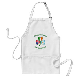 Argentina USA Ireland Flags Shamrock Your Name Standard Apron
