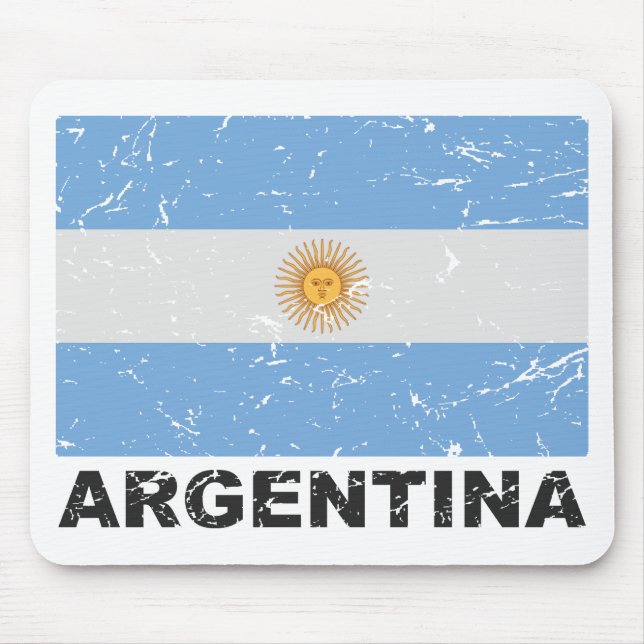 Argentina Vintage Flag Mouse Pad (Front)