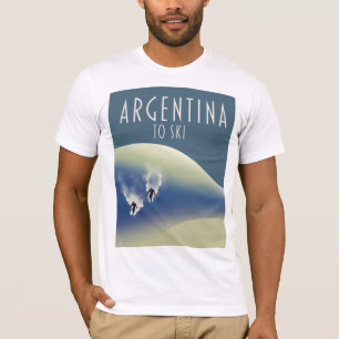 Argentina Vintage style ski poster T-Shirt