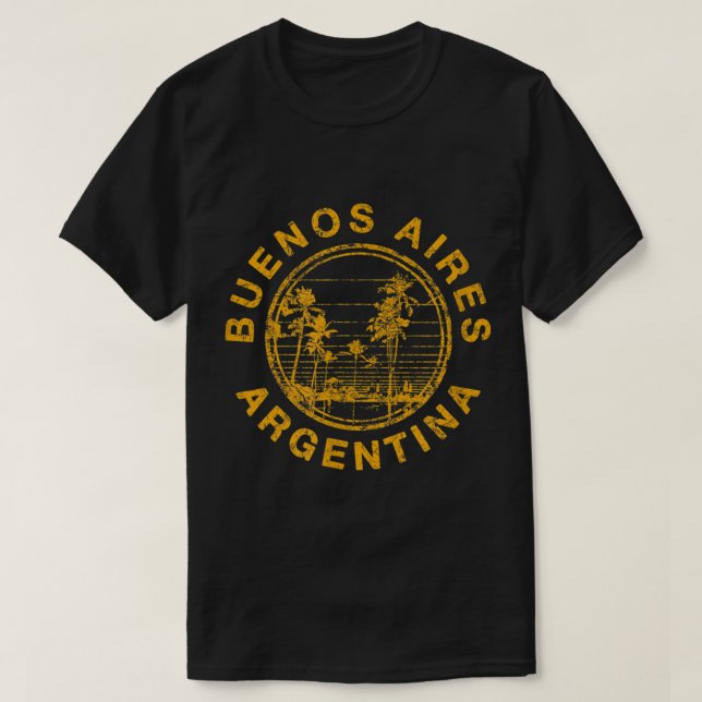 Argentina Vintage Travel Buenos Aires Retro  T-Shirt (Design Front)