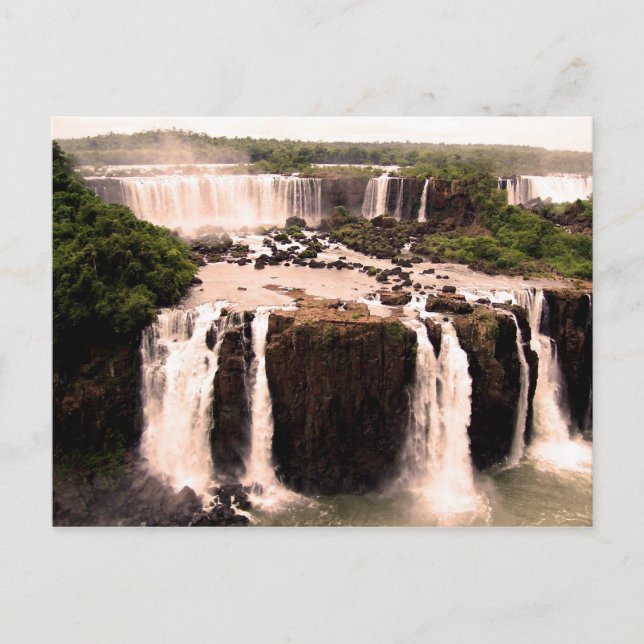 Argentina Waterfalls Postcard (Front)