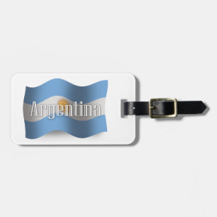 Argentina Waving Flag Luggage Tag