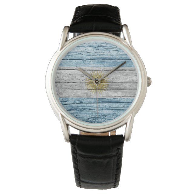 Argentina wooden flag watch (Front)