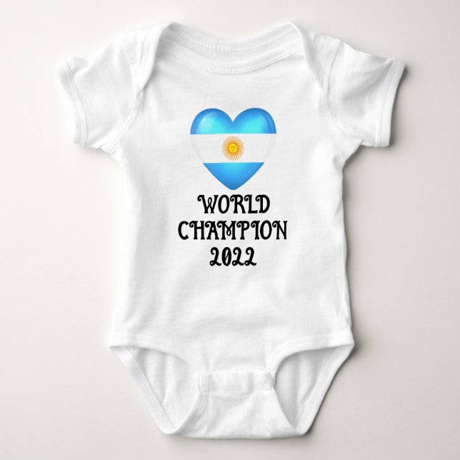 Argentina World Champion Baby Bodysuit (Front)