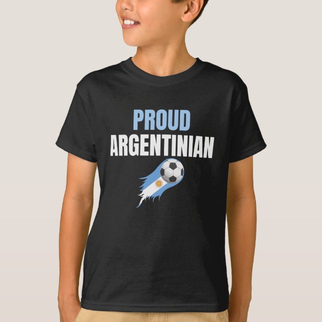 Argentina World Cup Champions 2022 Proud T-Shirt (Front)