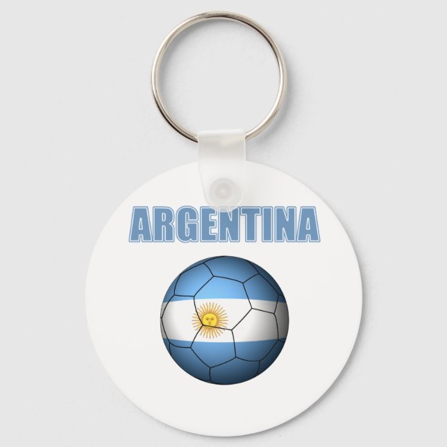 Argentina World Cup t-Shirt Key Ring (Front)