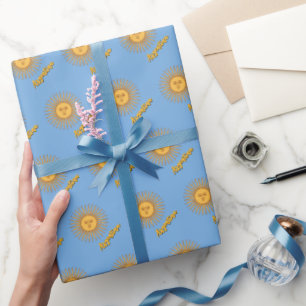 Argentina Wrapping Paper, Flag, Sol De Mayo / Sun Paper