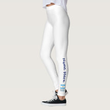 Argentine Argentina Flag Personalised Text  Leggings