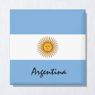 Argentine flag & Argentina holiday/sports fans Magnet