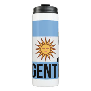 Argentine Flag soccer player uses dot as a ball  Thermal Tumbler