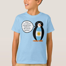 Argentine Flag Talking Ms Penguin Personalised