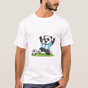 Argentine Soccer Panda T-Shirt