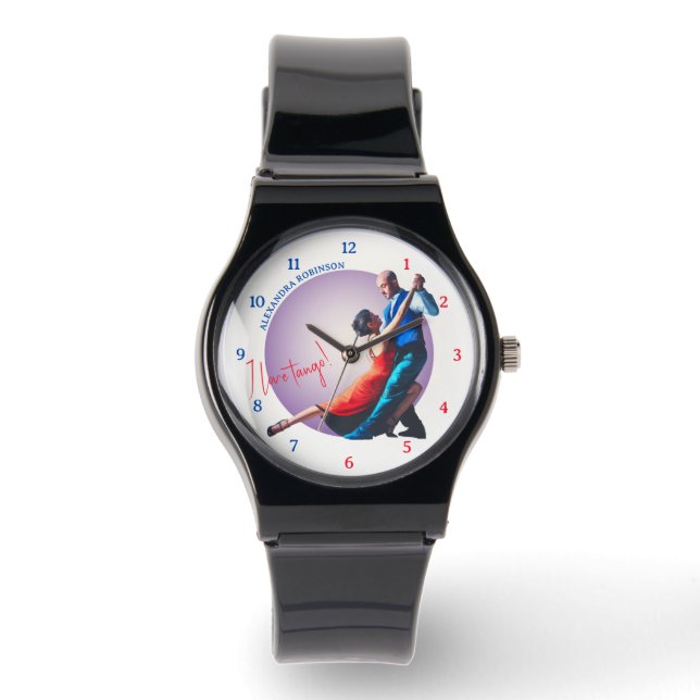 Argentine Tango Dance Passion Couple Art  Watch (Front)