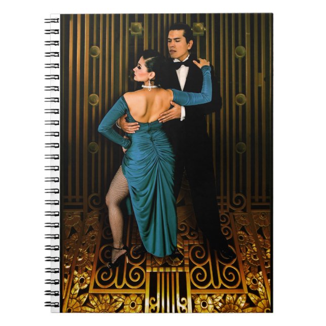 Argentine tango Deco Notebook (Front)