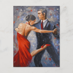 Argentine tango postcard