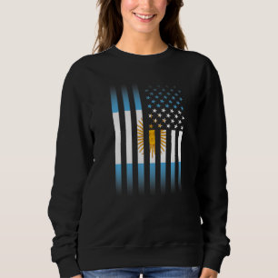 Argentinian American Flag Argentina USA Argentine Sweatshirt