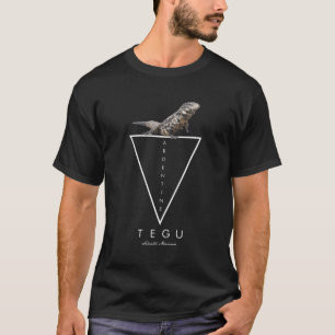 Argentinian Black And White Tegu Geometric T-Shirt