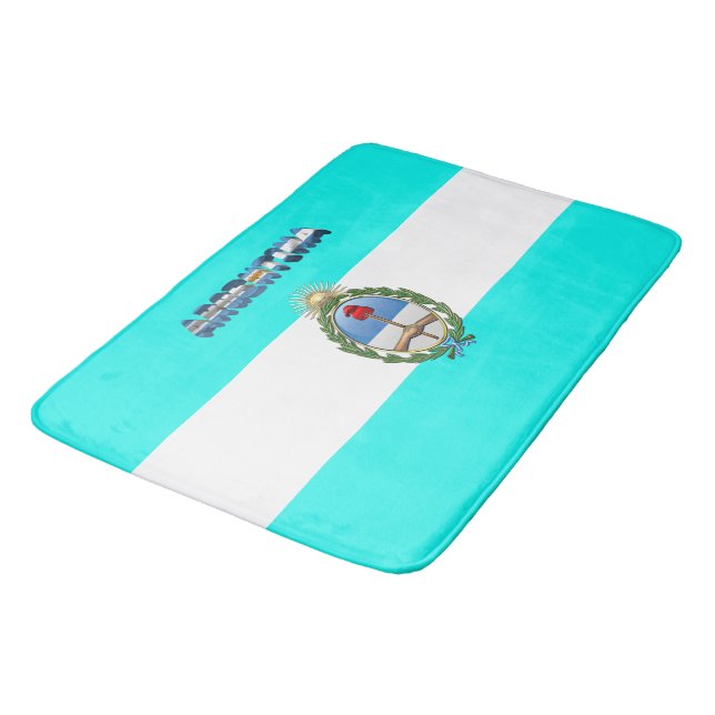 Argentinian flag bath mat (Angled)