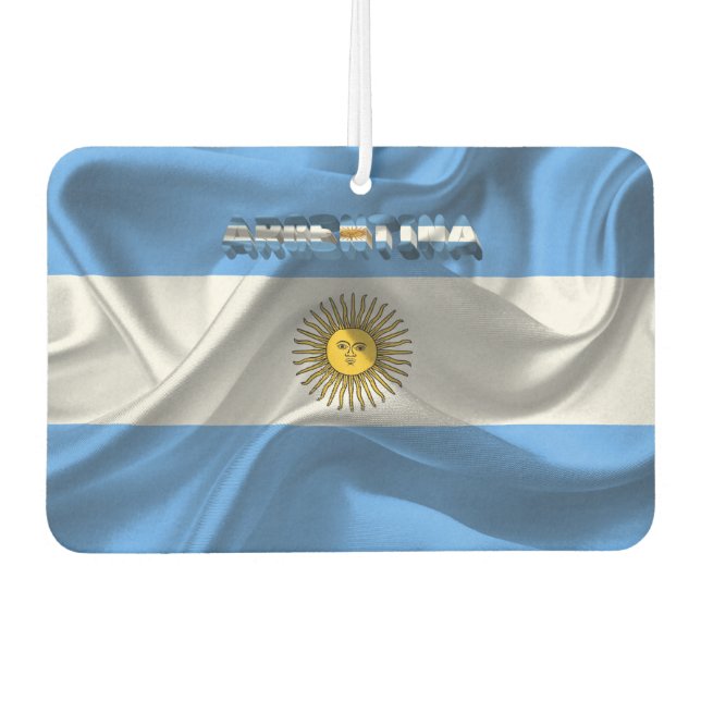 argentinian flag car air freshener (Front)
