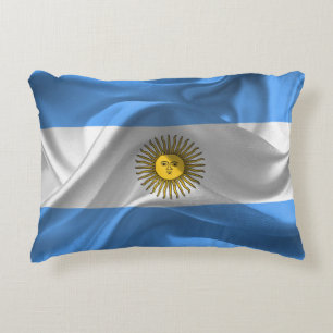 Argentinian flag decorative cushion