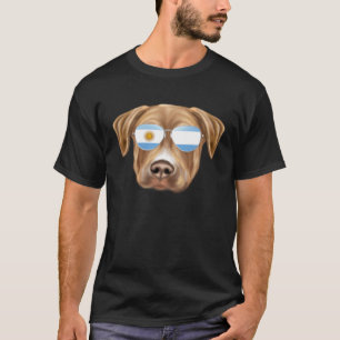 Argentinian Flag Plott Dog Argentina Pocket T-Shirt
