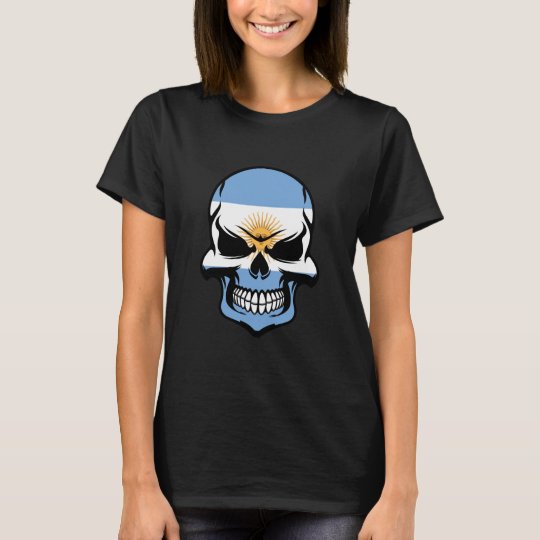 Argentinian Flag Skull T-Shirt