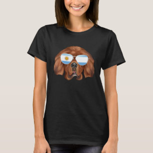 Argentinian Flag Tibetan Mastiff Dog Argentina Poc T-Shirt