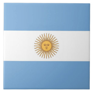 Argentinian Flag Tile