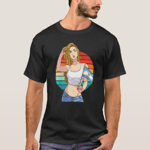 Argentinian Girl Argentina Flag Latino Pride Vinta T-Shirt