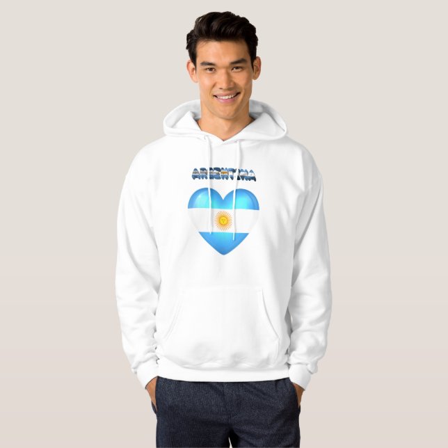 Argentinian heart hoodie (Front Full)